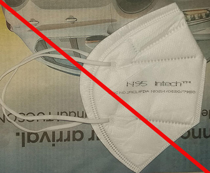Product misrepresenting a NIOSH approval