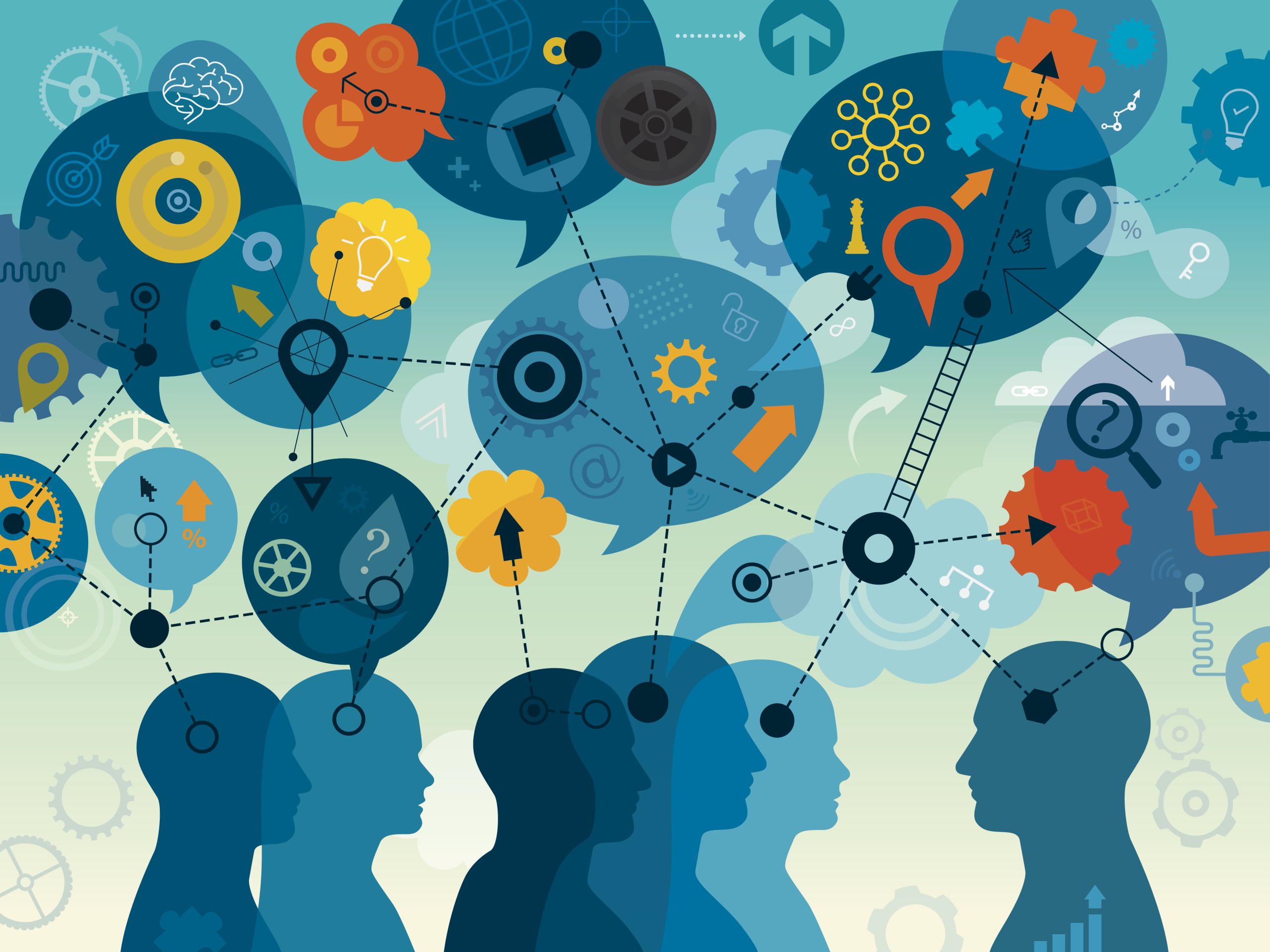 Image of people thinking.