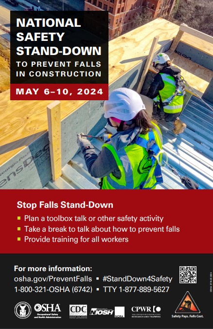 National Safety Stand Down poster