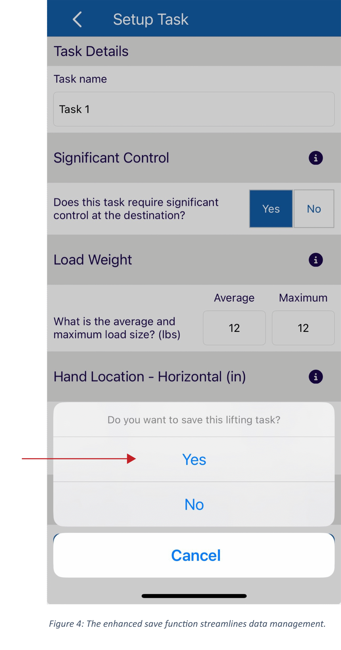 Figure 4: The enhanced save function streamlines data management.