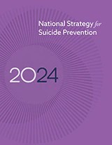 Cover of National Strategy for Suicide Prevention document.
