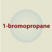 graphic with the words 1-bromopropane