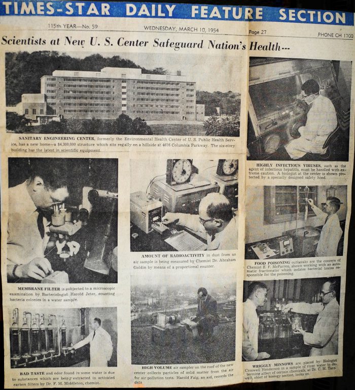 Newspaper feature story about new Taft Center, March 10, 1954