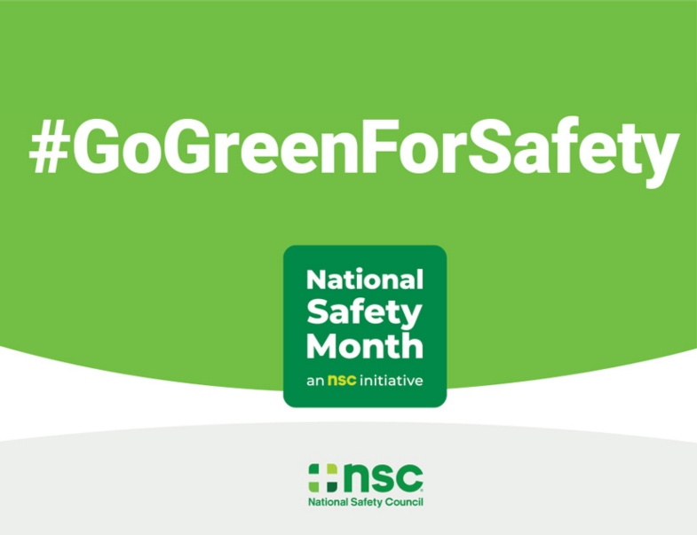 Go Green for Safety sign
