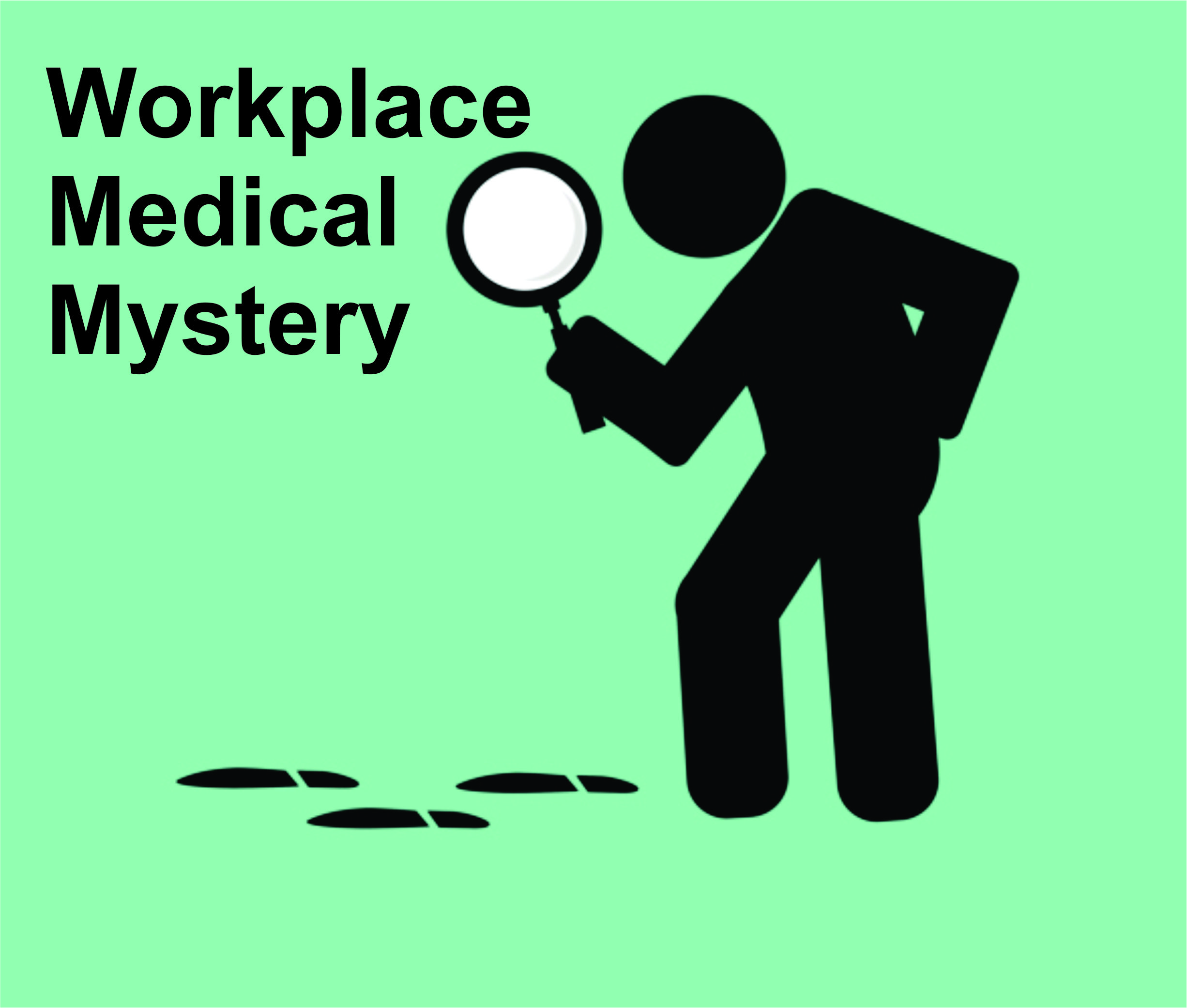 Outline of a person icon holding a magnifying glass