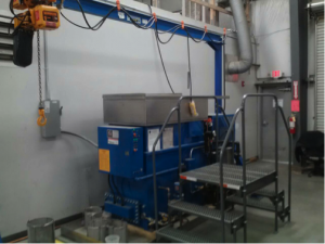 Photo of electrical parts degreasing operation.