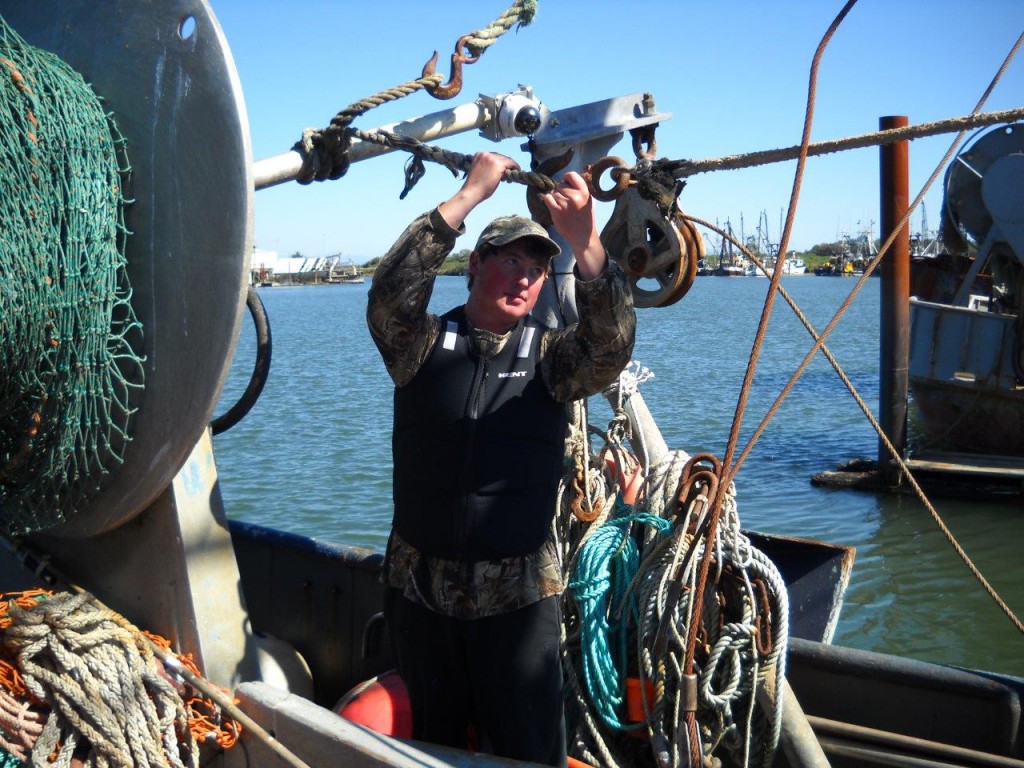 Commercial fishing veteran, Brett Smith, works the line in the ‘Rogue’ flotation vest