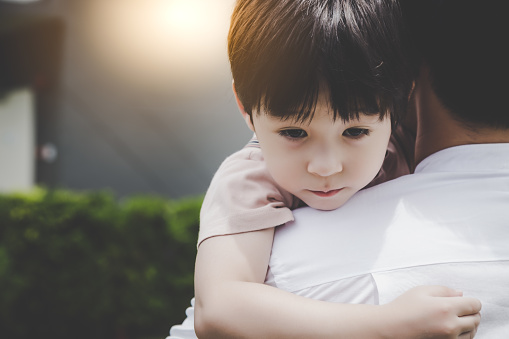 photo of a sick 3 year old boy