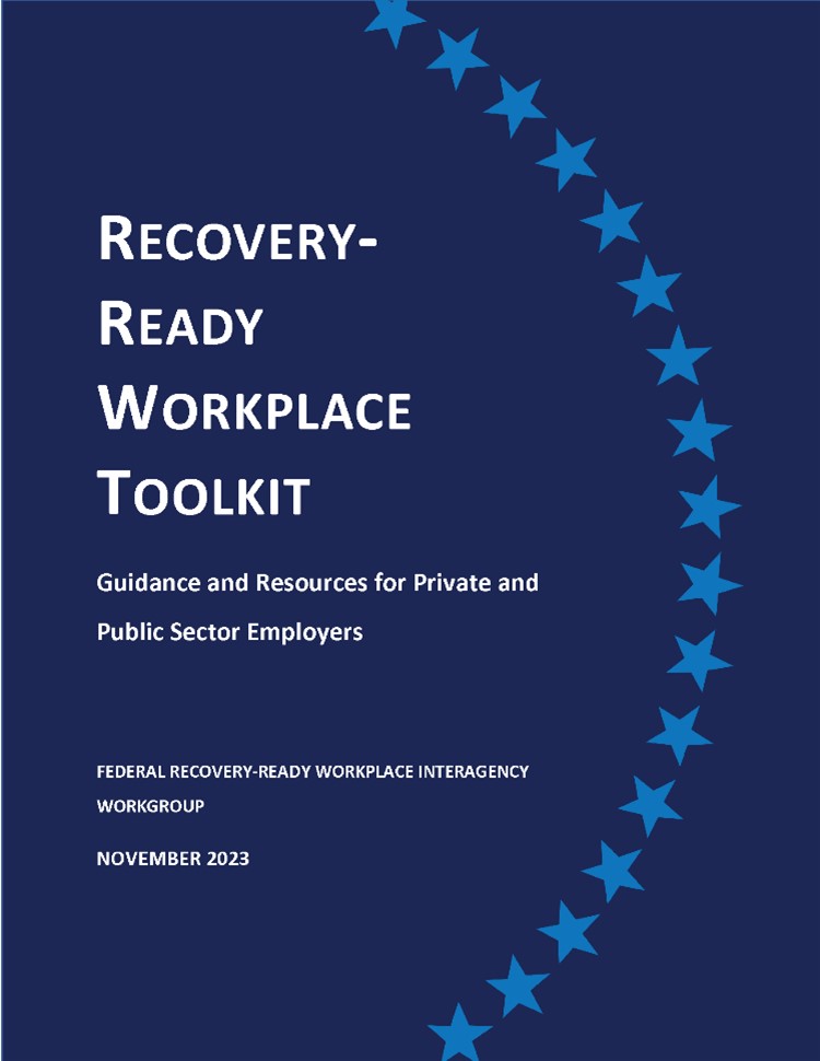 cover of New Recovery Ready Workplace Toolkit document.