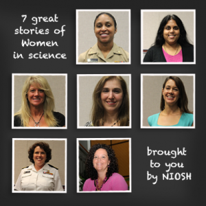 Collage photos of some of the women working in STEM at NIOSH