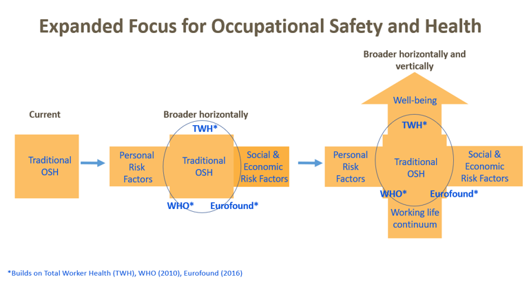 Figure 1. Expanded focus for occupational safety and health