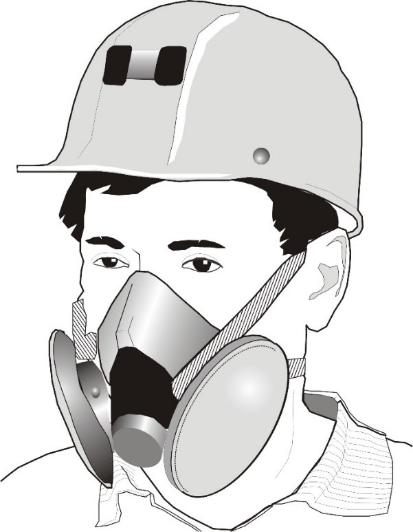 Reusable half mask respirator