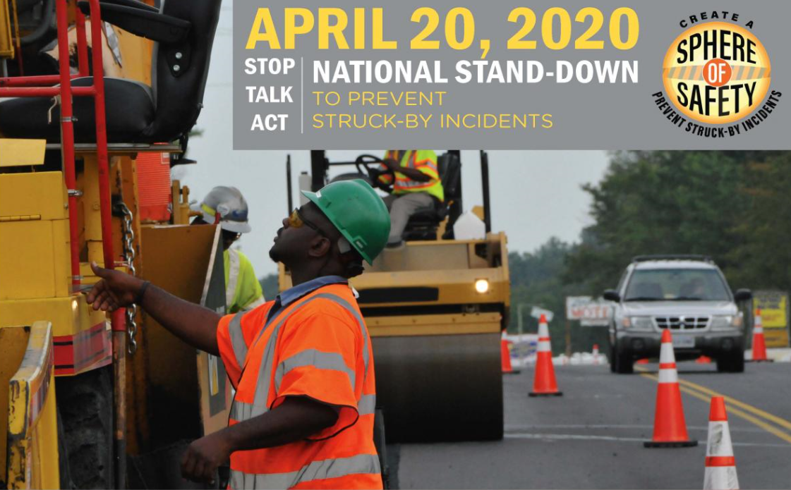 National Stand-Down to Prevent Struck-by Incidents image with construction workers