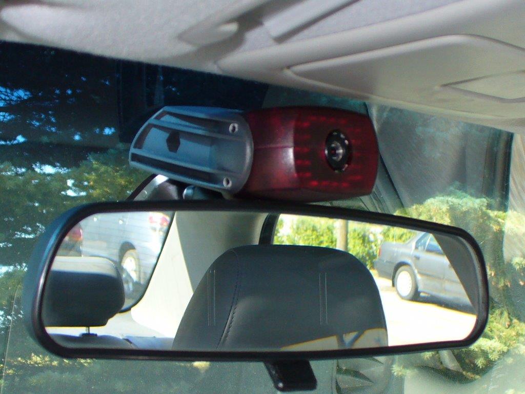 Photo of the type of camera used in New York City and Seattle taxicabs.