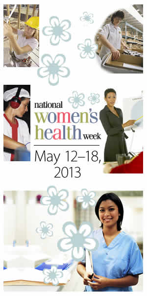Women's health week logo.