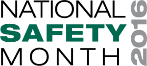 National Safety Month logo 2016
