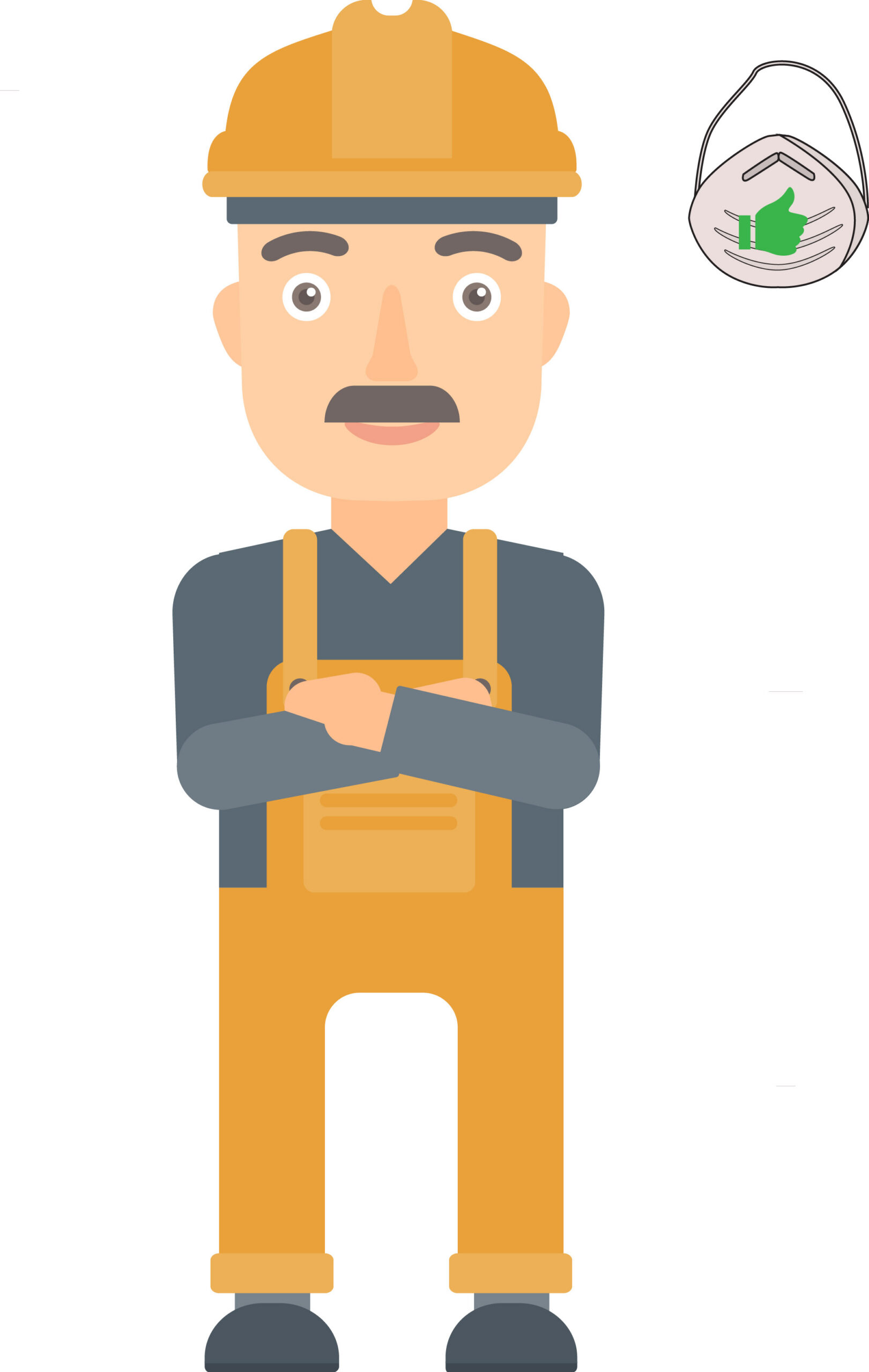 construction man thumbs up