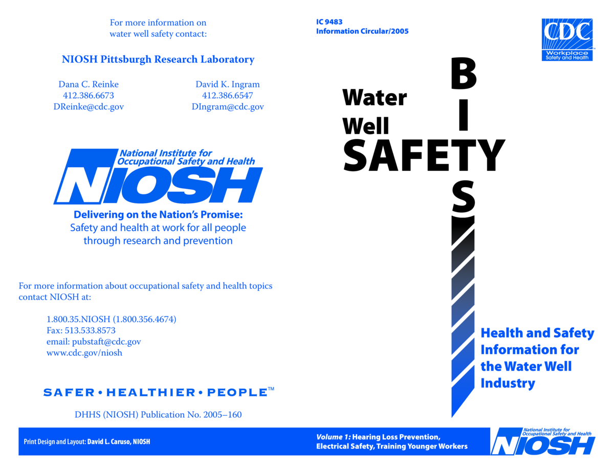 Water Well Safety Bits: Health And Safety Information For The Water Well Industry