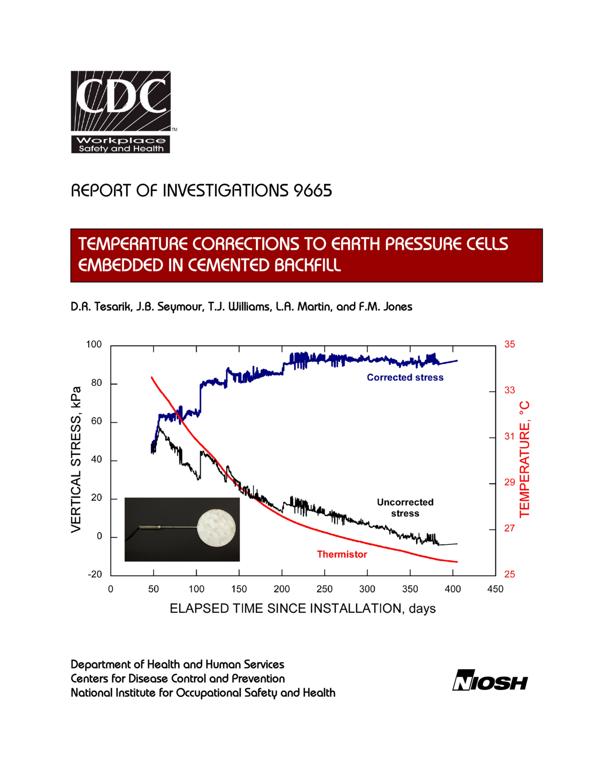 Screenshot of the first page of "Temperature Corrections to Earth Pressure Cells Embedded in Backfill"