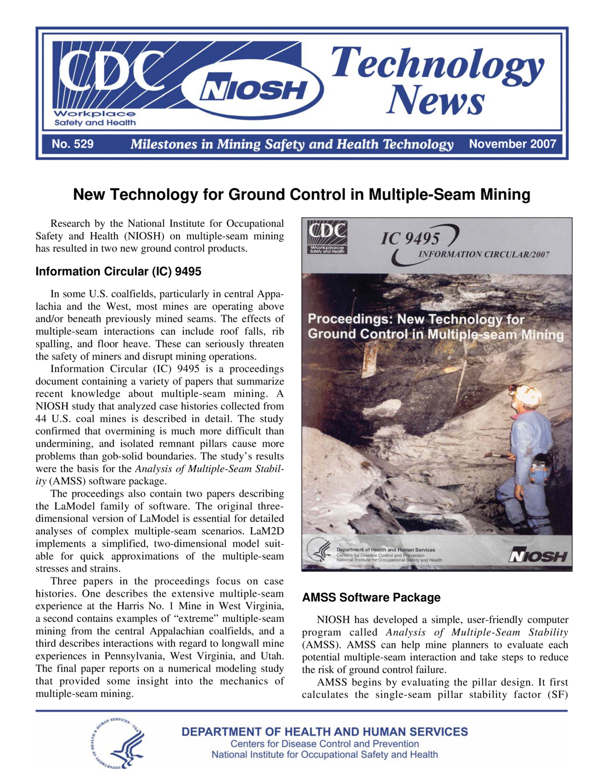 Technology News 529 - New Technology for Ground Control in Multiple-Seam Mining