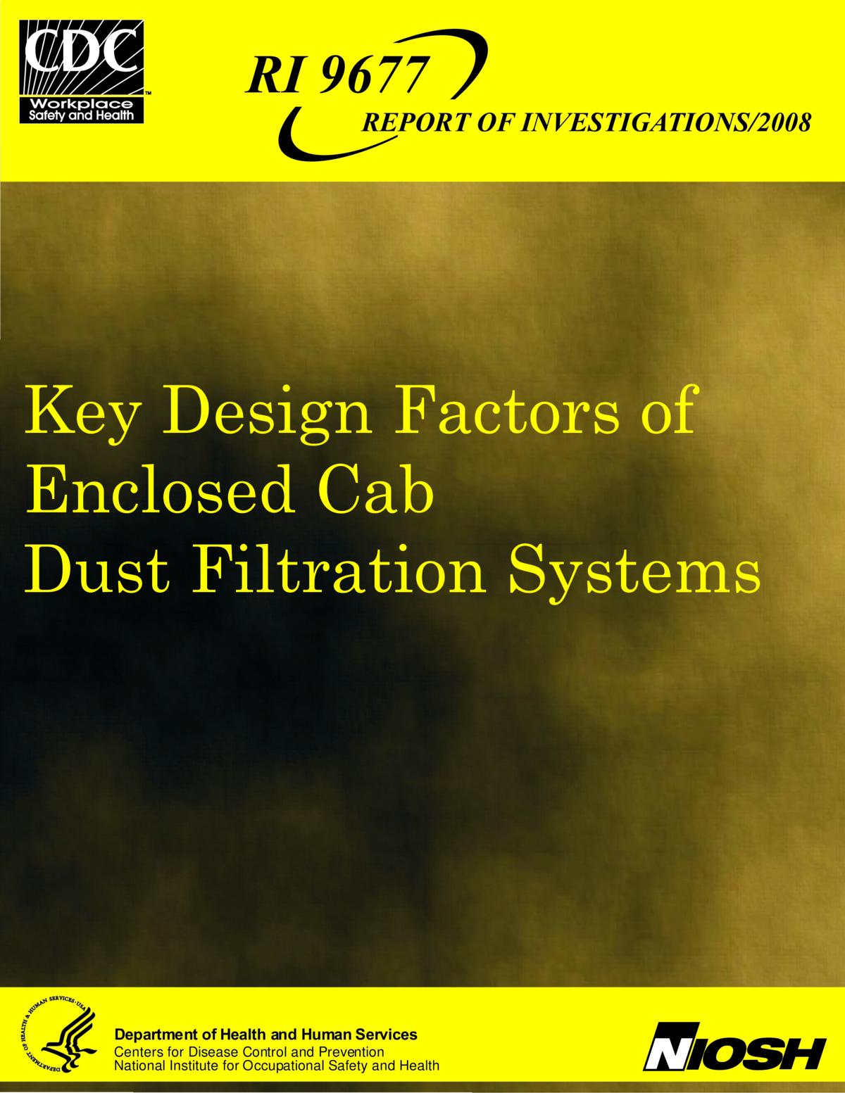 Screenshot of the first page of "Key Design Factors of Enclosed Cab Dust Filtration Systems"