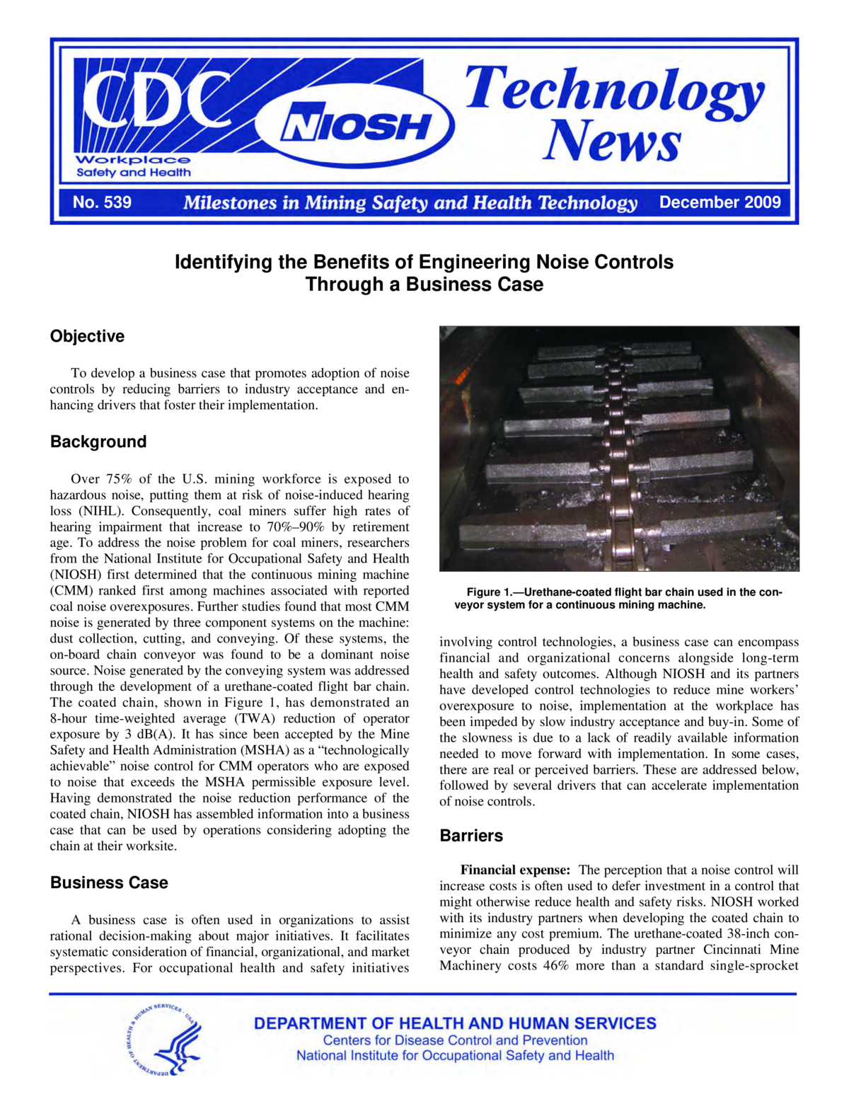 Technology News 539 - Identifying The Benefits Of Engineering Noise Controls Through A Business Case