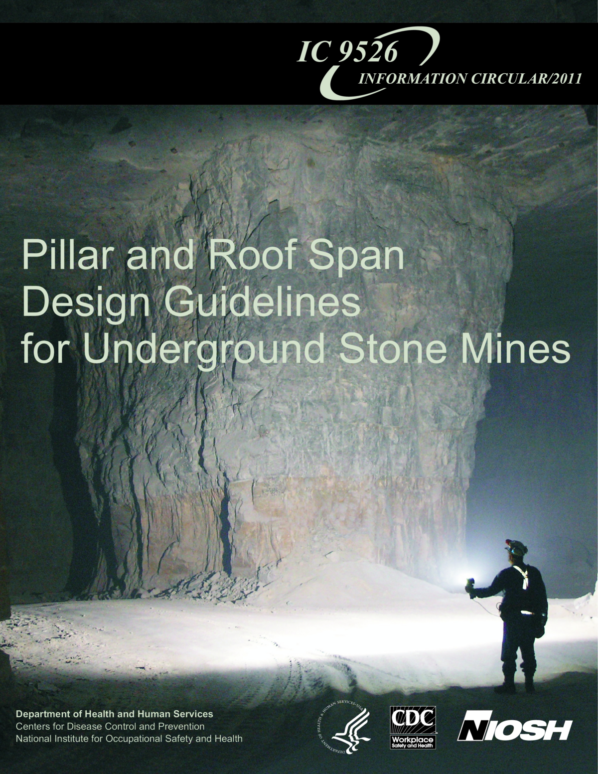 Screenshot of the first page of "Pillar and Roof Span Design Guidelines for Underground Stone Mines"