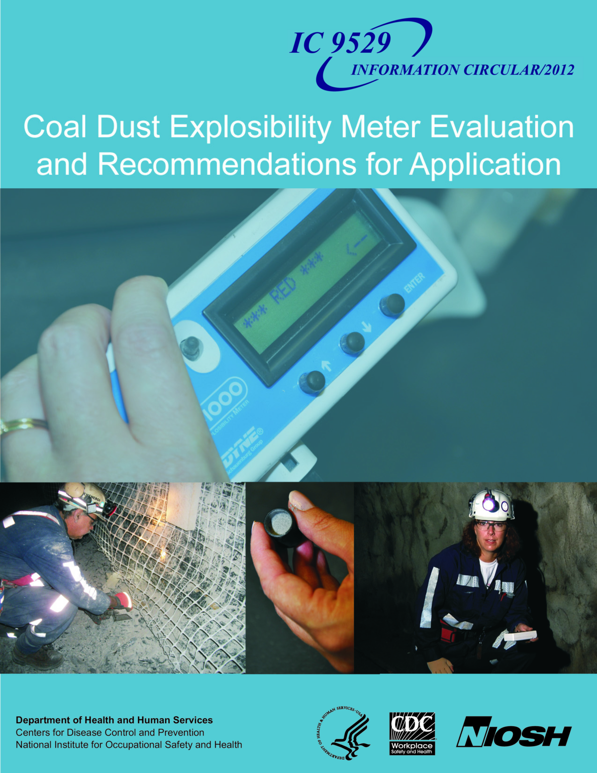 Screenshot of the first page of "Coal Dust Explosibility Meter Evaluation and Recommendations for Application"