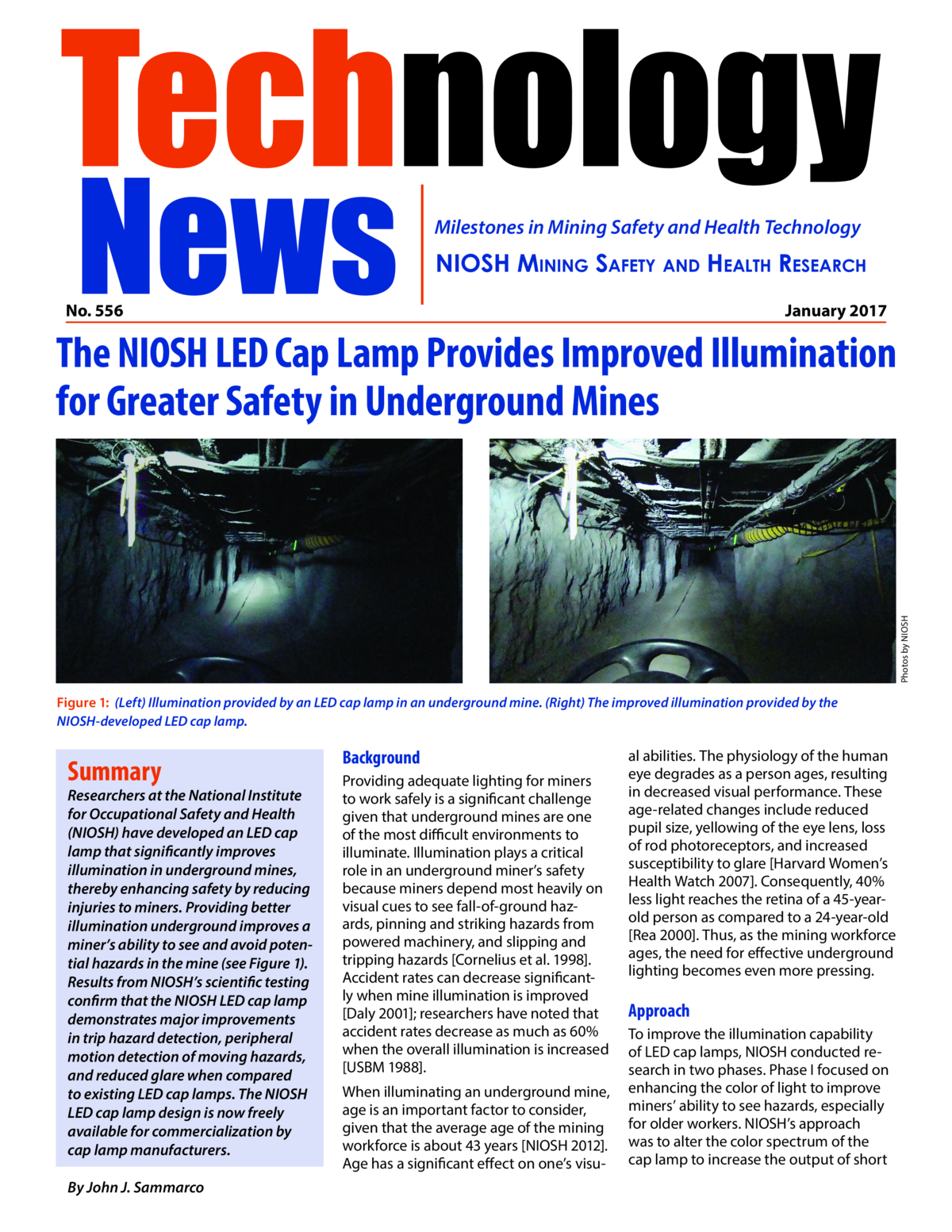 NIOSH LED Cap Lamp Provides Improved Illumination for Greater Safety in Underground Mines