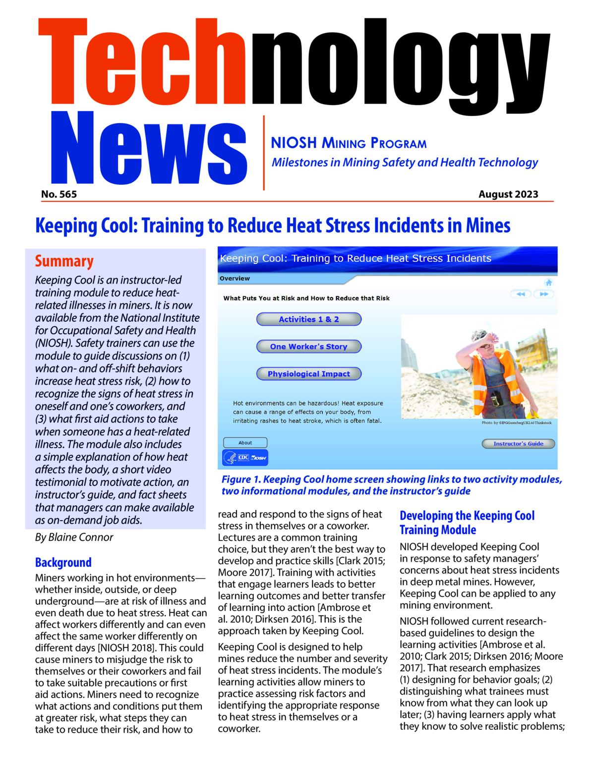 Keeping Cool: Training to Reduce Heat Stress Incidents in Mines