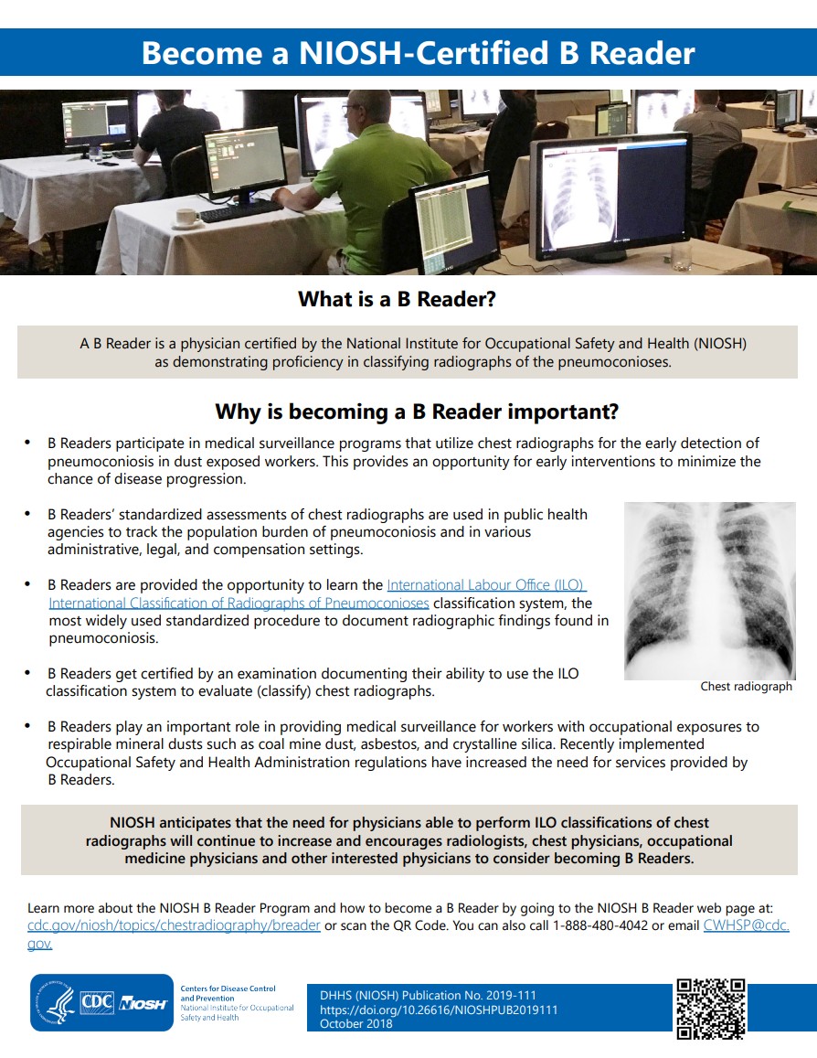 Become a NIOSH-Certified B Reader