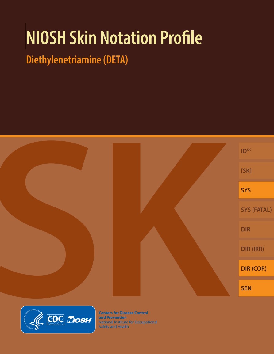 NIOSH Skin Notation Profile Diethylenetriamine (DETA)