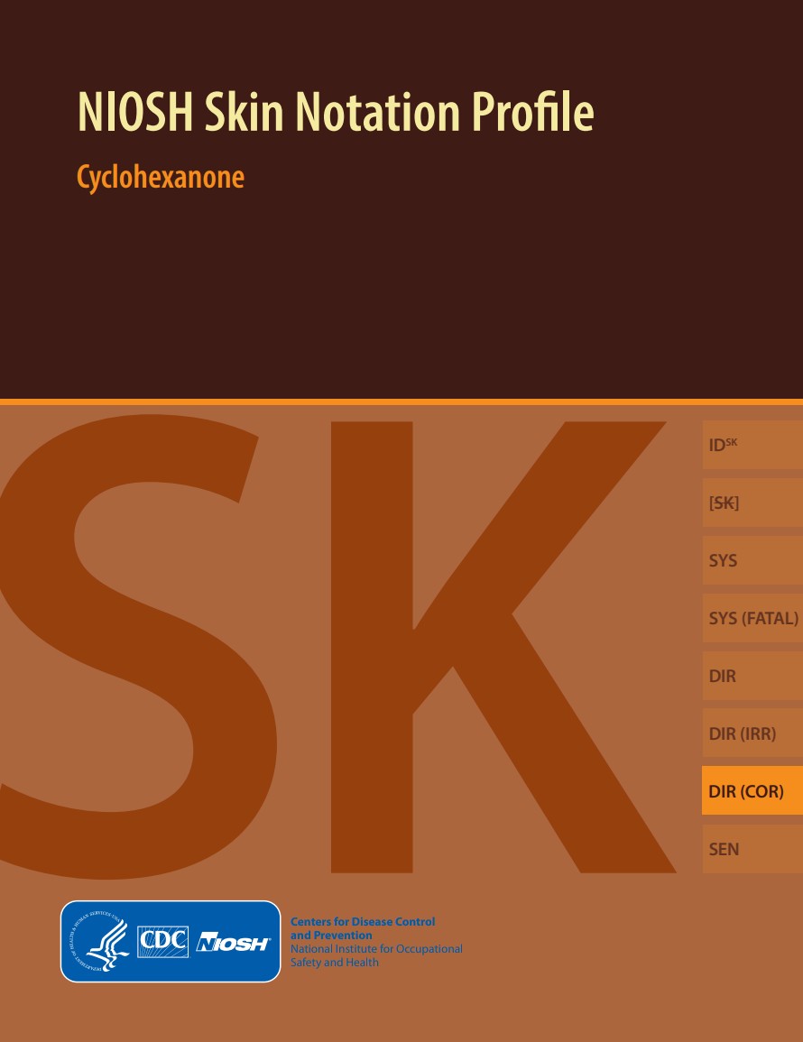 NIOSH Skin Notation Profile Cyclohexanone