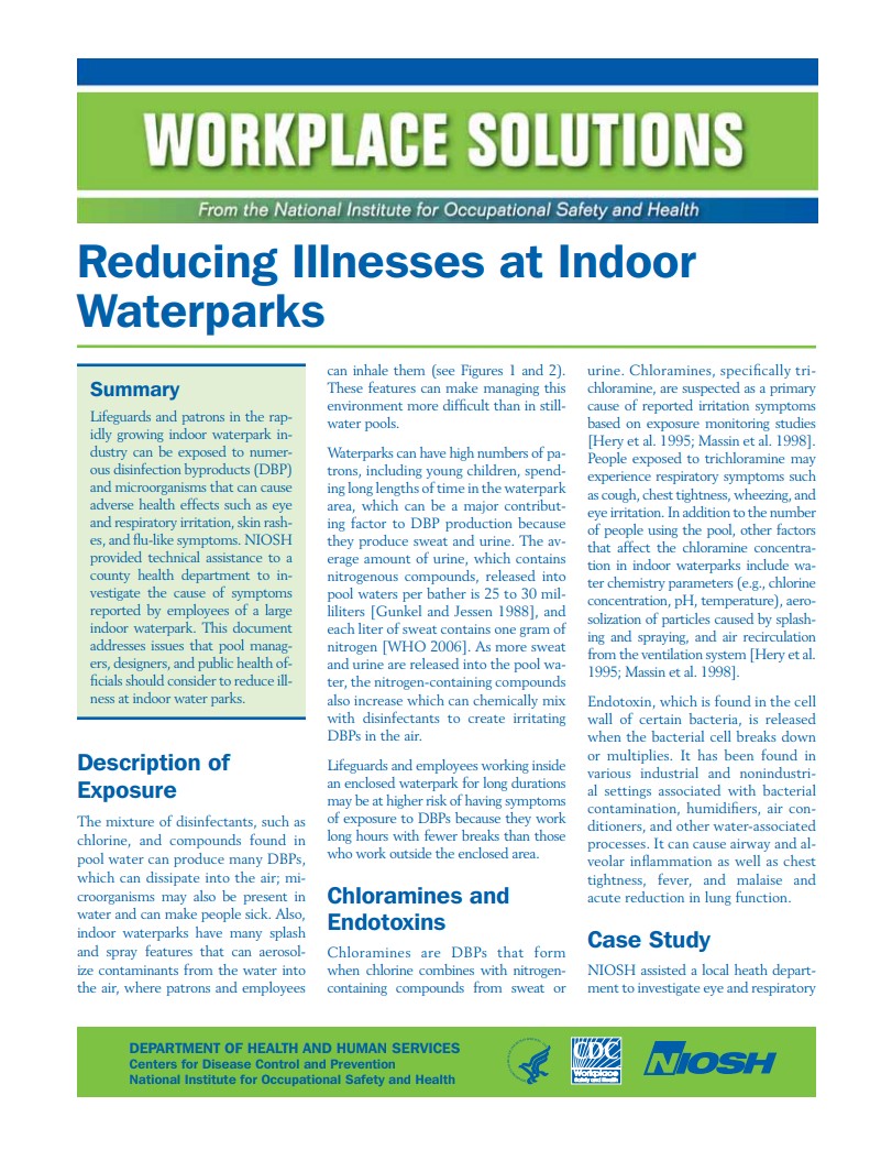 Reducing Illnesses at Indoor Waterparks