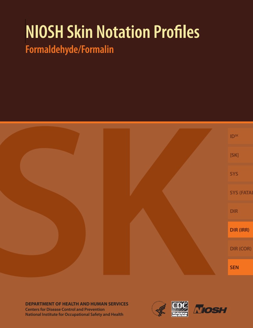 NIOSH Skin Notation Profiles: Formaldehyde/Formalin