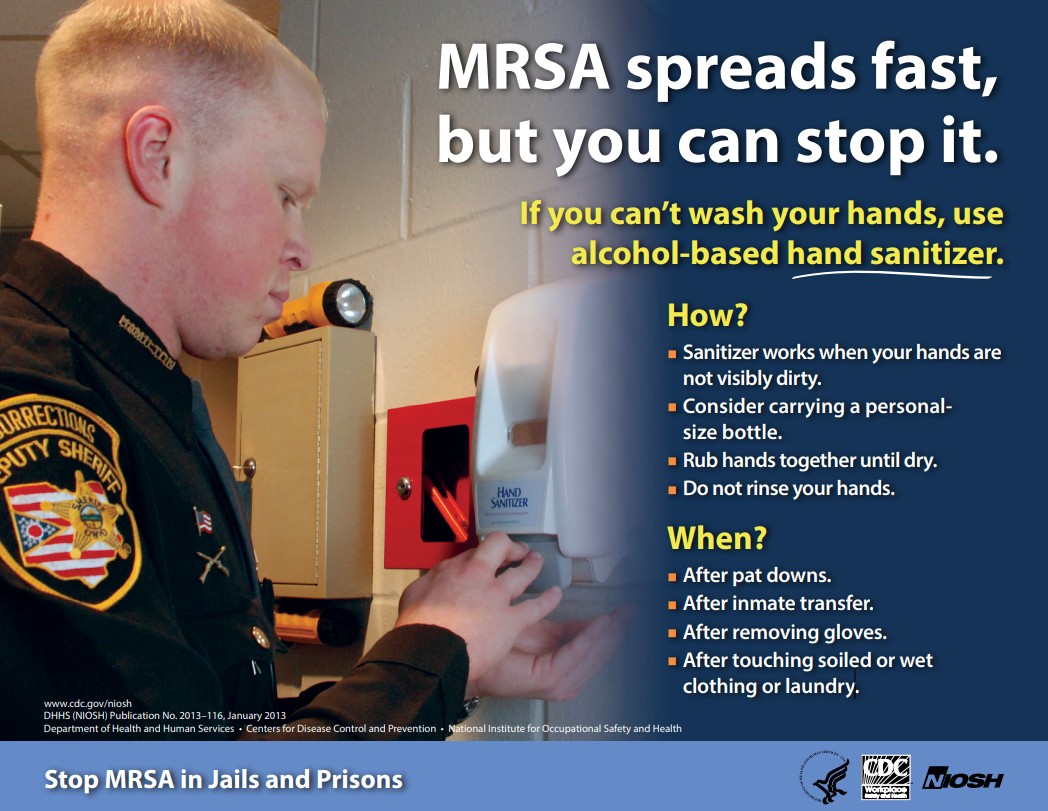 Use Hand Sanitizer, Wall-Mounted Dispenser (Correctional Staff)