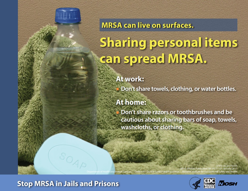 Sharing Personal Items Can Spread MRSA (Correctional Staff)