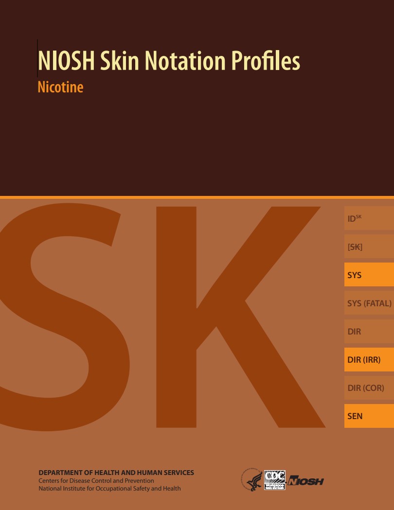 NIOSH Skin Notation Profiles: Nicotine