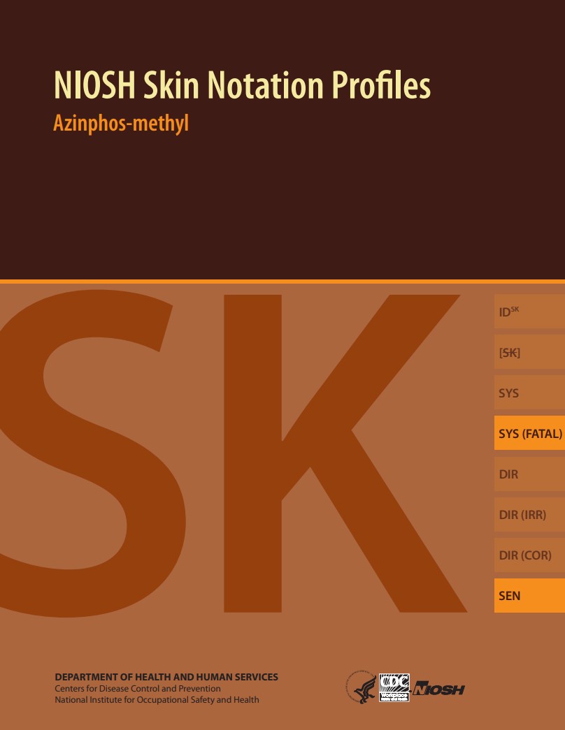 NIOSH Skin Notation Profiles: Azinphos-methyl