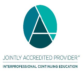 -- title missing -- green and blue graphic that says Jointly Accredited Provider - Interprofessional Continuing Education