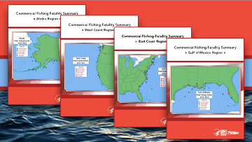 NIOSH Commercial Fishing Fatality Summaries document covers (2010-2014)