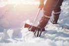 shoveling snow