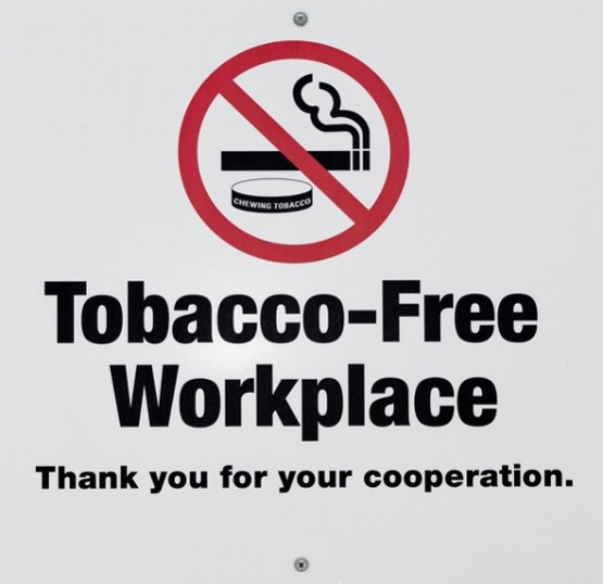 Tobacco-Free workplace sign