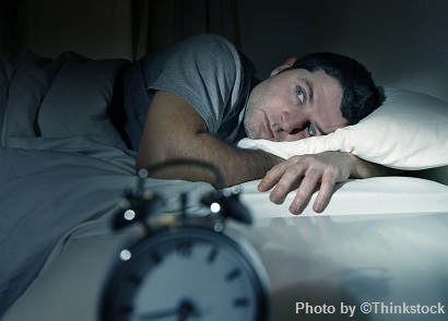 M3A Man waking up to alarm clcok in the morning