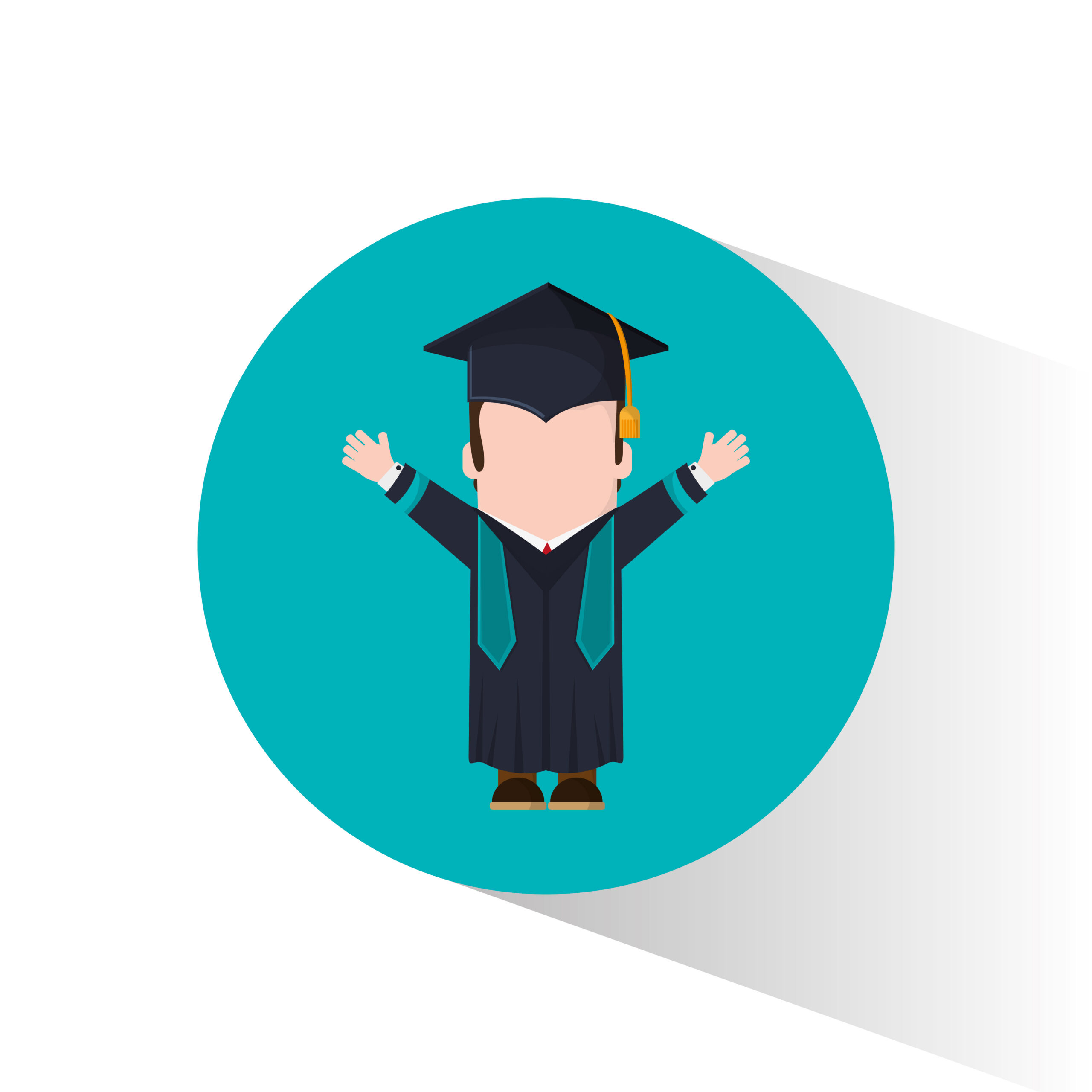 Person in graduation cap and gown