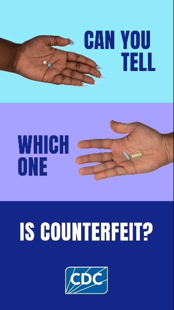 Can you tell which pill is counterfeit? Even one pill can be deadly.