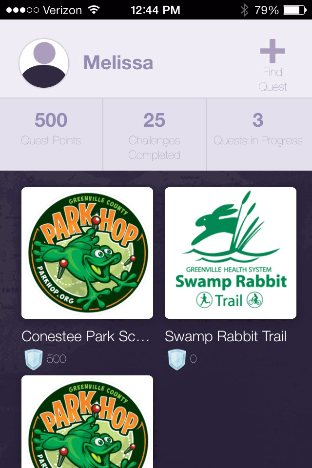 16_0043_03.gif Screen shot of home screen, Park Hop mobile app, Greenville County, South Carolina, 2014.