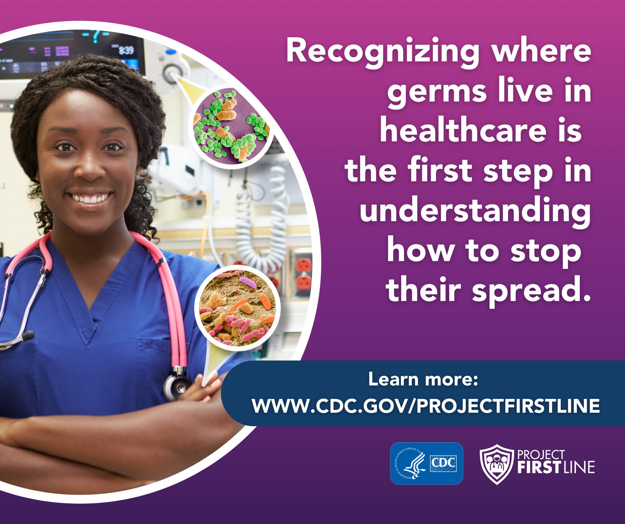 Recognizing where germs live in healthcare is the first step in understanding how to stop their spread.
