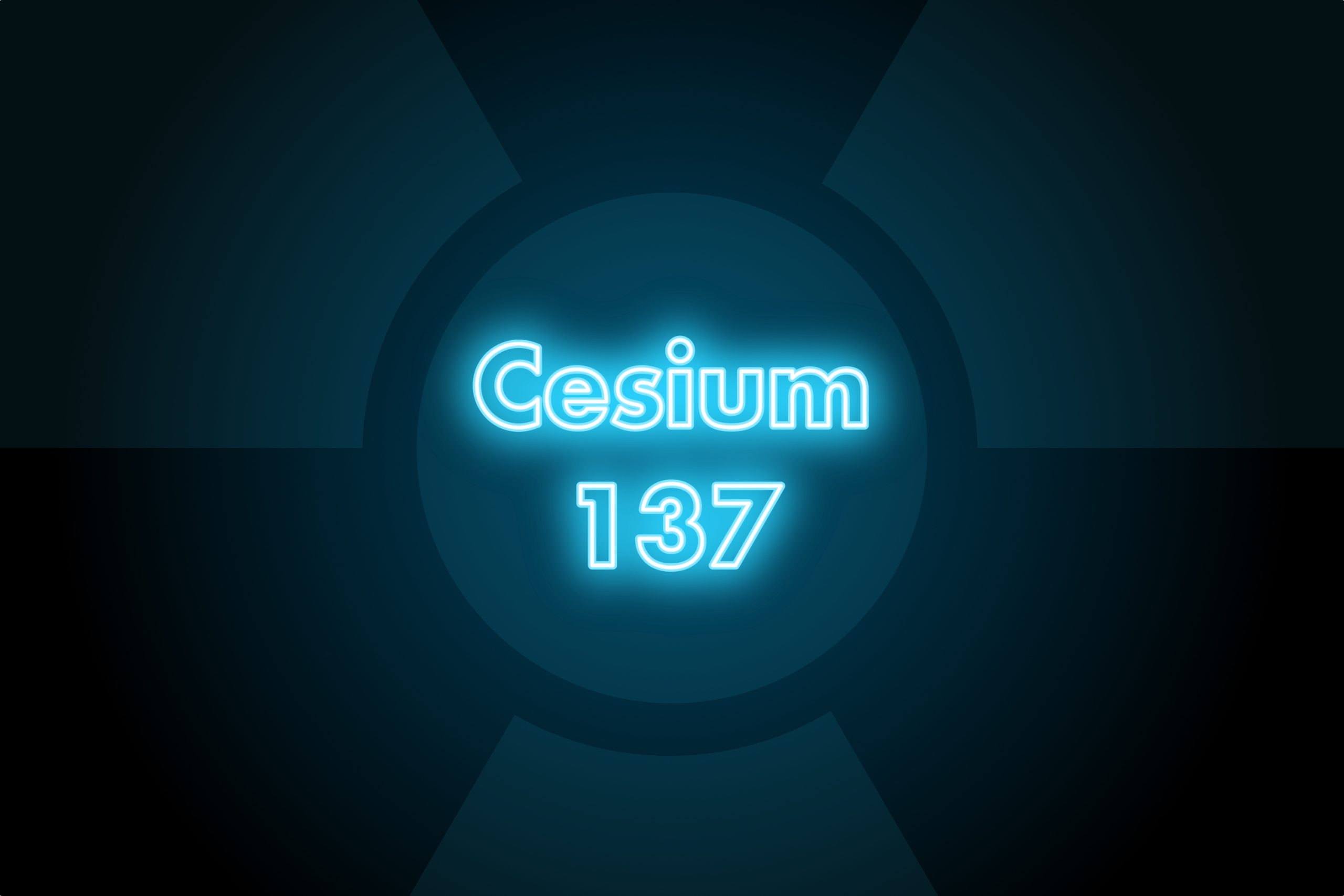 Cesium 137 Graphic image 120 KB Graphic displaying the word "Cesium 137" in neon blue font
