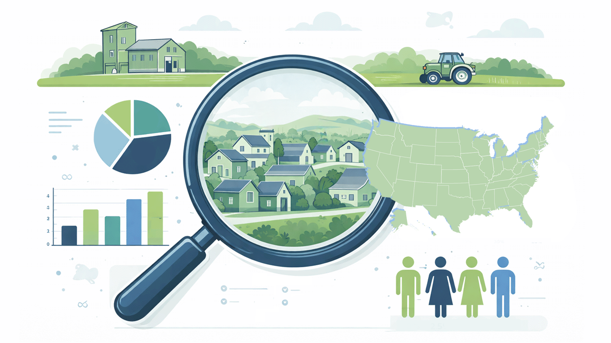 Illustration on analyzing demographics in rural populations